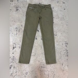 Calvin Klein Green Jeans Pants Women’s Size 27 Ankle Skinny Gently Worn CK Logo